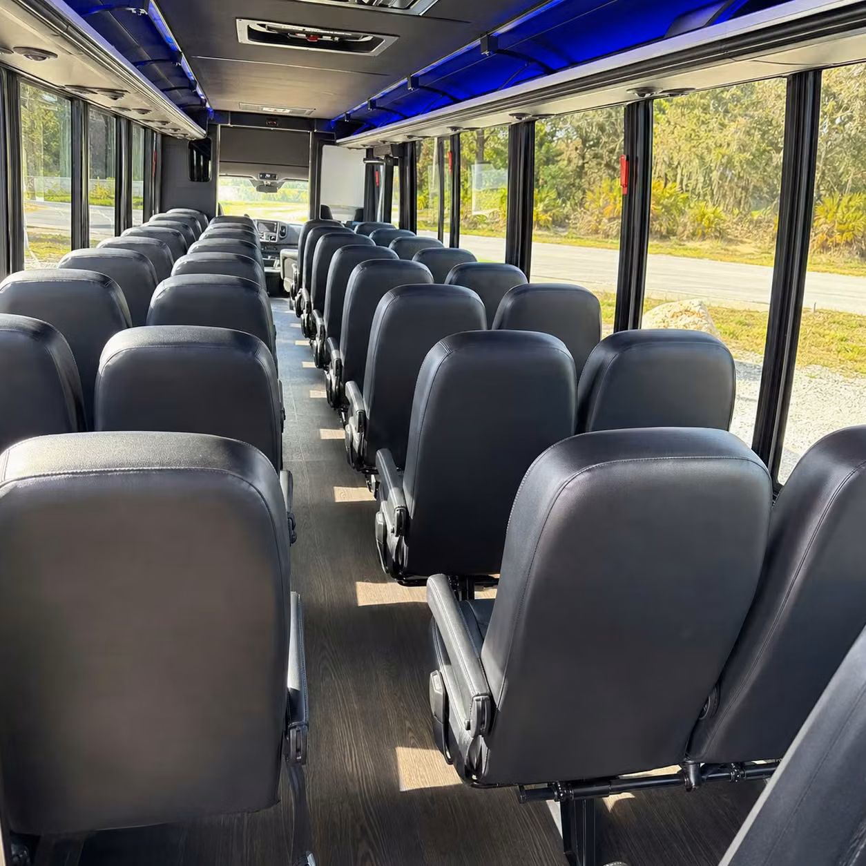 25 passenger minibus inside